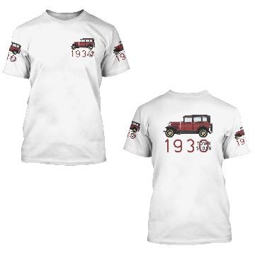 Discover 1930 town Maroon 3D T Shirts