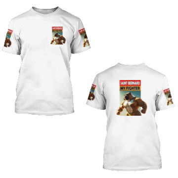 Discover Saint Bernard my fighter doggy 3D T Shirts