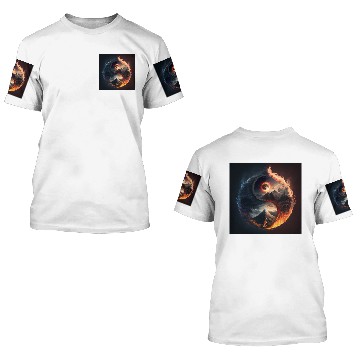 Discover Ying Yang  3D T Shirts