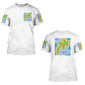 Discover Lime green gecko 3D T Shirts