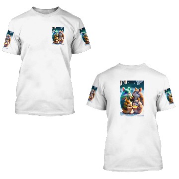 Discover Cute Totoro 3D T Shirts