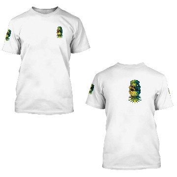 Discover Swinger Slut Upside Down Pineapple Skull Swinging 3D T Shirts