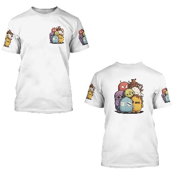 Discover my imaginary friends 3D T Shirts