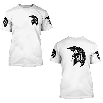 Discover Spartan helmet gladiator Sparta 3D T Shirts