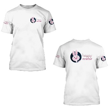 Discover Cute Bunny w/ Happy Easter for Teacher 3D T Shirts