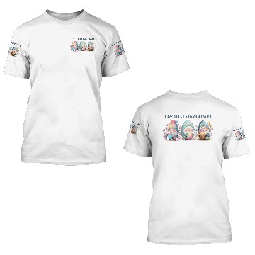 Discover Easter Gnomes Pastel cute gnomes in and around cho 3D T Shirts