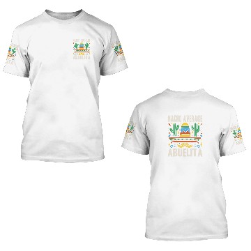 Discover Nacho Average Abuelita Cinco De Mayo Fiesta Tacos 3D T Shirts
