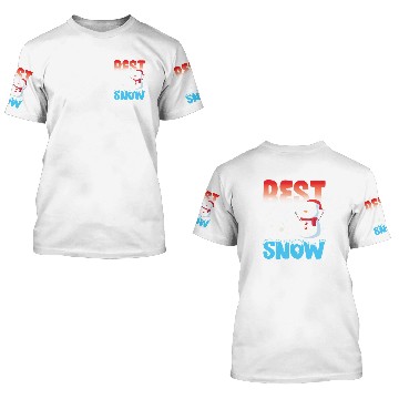 Discover Best in Snow funny winter snowman nostalgia 3D T Shirts