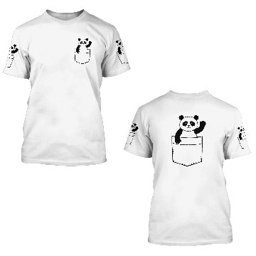 Discover Travel Chest Bag Panda Bear Waving Friendly 3D T Shirts