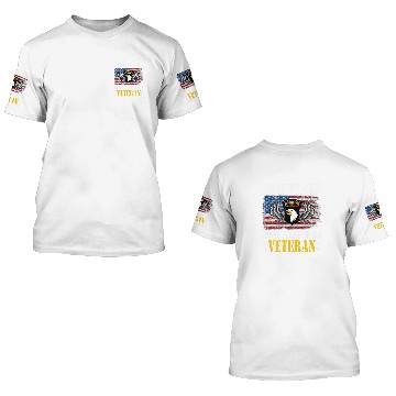Discover Grumpy Old 101st Airborne Division Veteran Flag 3D T Shirts
