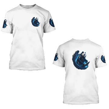 Discover Surfing Space Panda - Cool Design with Sunglasses 3D T Shirts