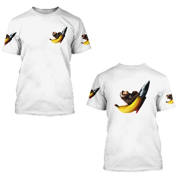 Discover Rocket Banana Monkey Astronaut 3D T Shirts