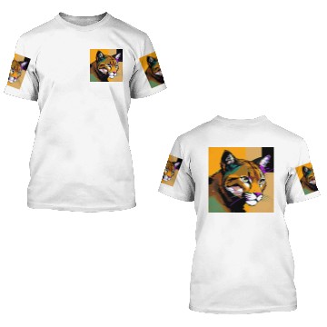 Discover Mountain Lion future ink 3D T Shirts