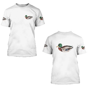 Discover Duck Whirer Mallard Duck I Love Ducks 3D T Shirts