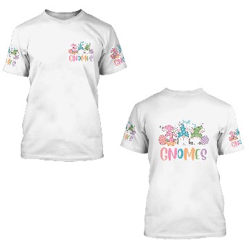 Discover Funny Easter Day With My Gnomes 3D T Shirts