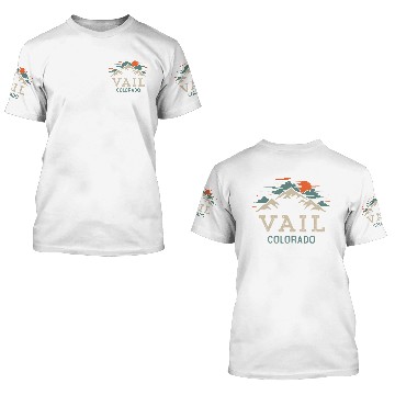 Discover Vail Colorado Mountain 3D T Shirts