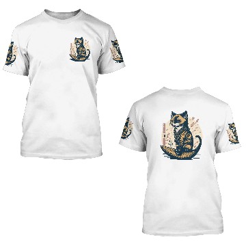 Discover Cat Japanese Aesthetic 3D T Shirts
