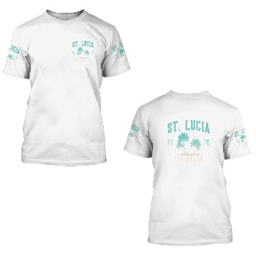 Discover St Lucia Caribbean 3D T Shirts