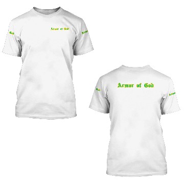 Discover Armor of God Green and Gold 3D T Shirts