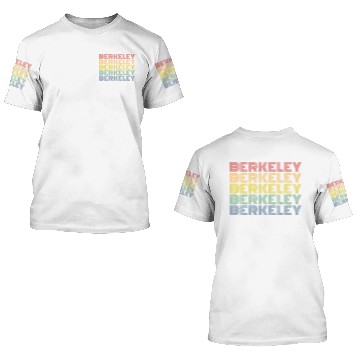 Discover Berkeley California 70S 3D T Shirts