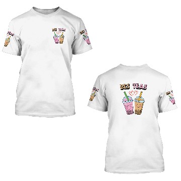 Discover Bes Teas Boba Bubble Milk Tea Drinker 3D T Shirts