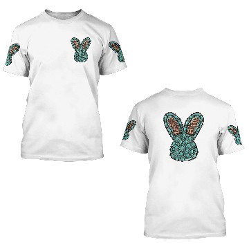 Discover Gemstone Turquoise Rabbit 3D T Shirts