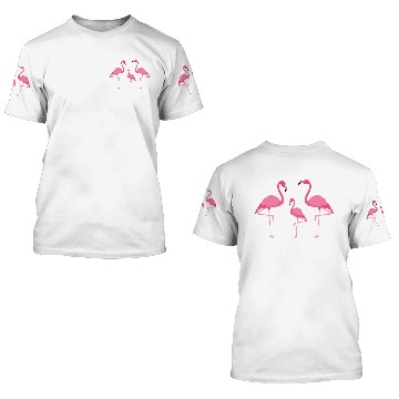 Discover Flamingo Family 3D T Shirts