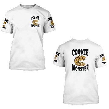 Discover cookie monster cookie lover 3D T Shirts