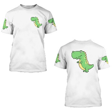 Discover Green T Rex Baby Dinosaur 3D T Shirts