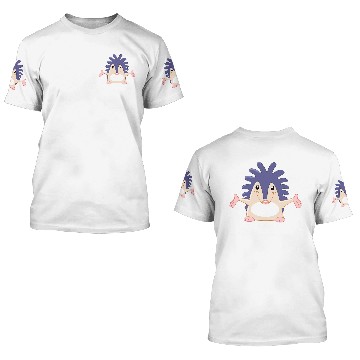Discover Cheerful Hedgehog 3D T Shirts