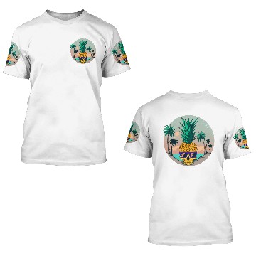 Discover Summer Pineapple Skull 3D T Shirts