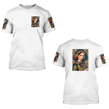 Discover Retro Java Dutch Girl Batik Design 3D T Shirts
