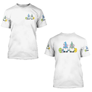 Discover Gappy Easter Garden Gnomes 3D T Shirts