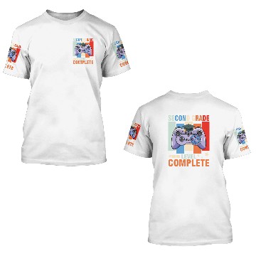 Discover Second Grade Level Complete Gamer Senior Class Of 3D T Shirts