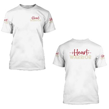 Discover Heart Warrior 3D T Shirts-Heart Surgery Gift-Survivor