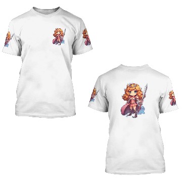 Discover Warrior Princess Sticker 3D T Shirts