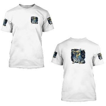 Discover Chihuahua | Van Gogh Art Starry Night Beautiful 3D T Shirts