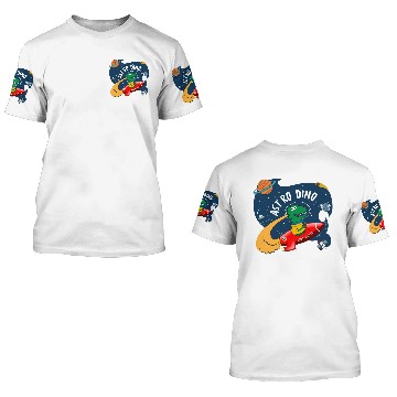 Discover Astro Dino 3D T Shirts