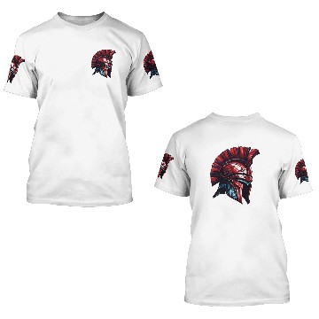 Discover Spartan helmet warrior Sparta 3D T Shirts