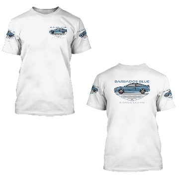Discover Barbados Blue 3D T Shirts