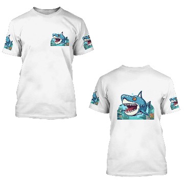 Discover Shark Attack 3D T Shirts
