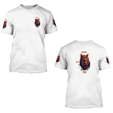 Discover owl born to win 3D T Shirts