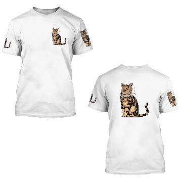 Discover Cat Smoking 3D T Shirts