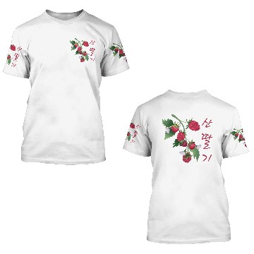 Discover Korean Raspberry 3D T Shirts