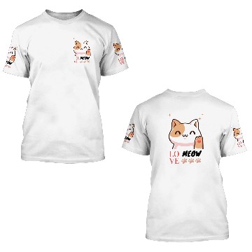 Discover cat meow 3D T Shirts