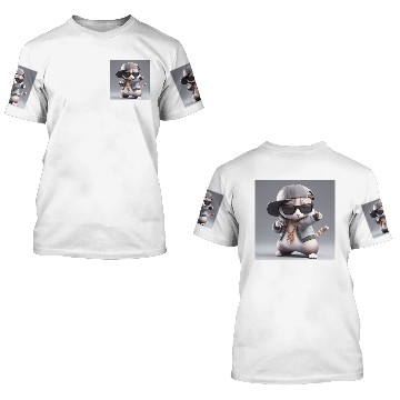 Discover Cat The Rap Artist 3D T Shirts