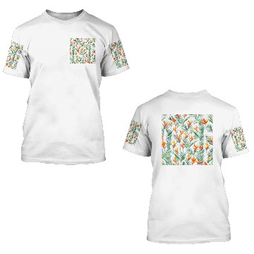 Discover Retro Heliconia 3D T Shirts