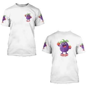 Discover Eggplant Tomato Party Goofy Ahh 3D T Shirts