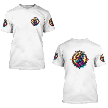 Discover Colorful Tiger Face 3D T Shirts