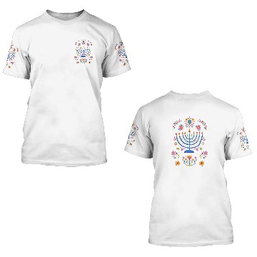 Discover Hanukkah Menorah 3D T Shirts